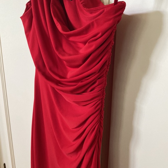 Lauren Ralph Lauren evening dress. Pullover style. Classic Roasted Pepper Red 4 - Picture 5 of 13